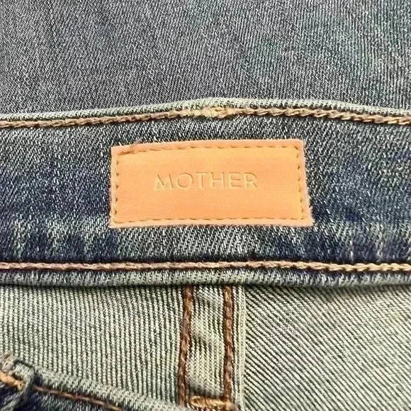 Mother The stunner Zip Ankle Step Fray in Light Kitty Racer Size 25 - Picture 7 of 11